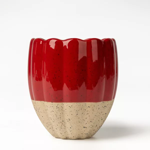 Wave Shape Handmade Ceramic Candle Holders
