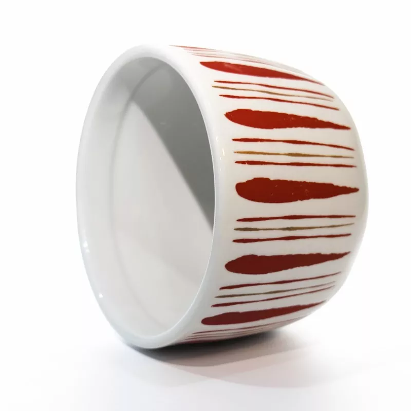 Blue And Red Striped Ceramic Candle Holders Blue And Red Striped Ceramic Candle Holders